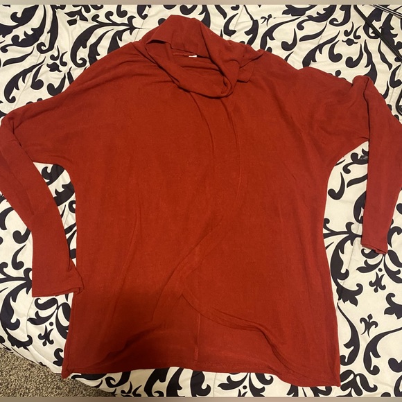 Tickled Teal Athena Cowl Neck Top-size xl - Picture 5 of 11